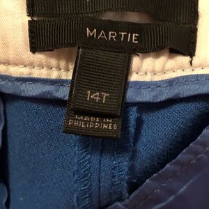 J Crew royal blue dress pants size 14 T